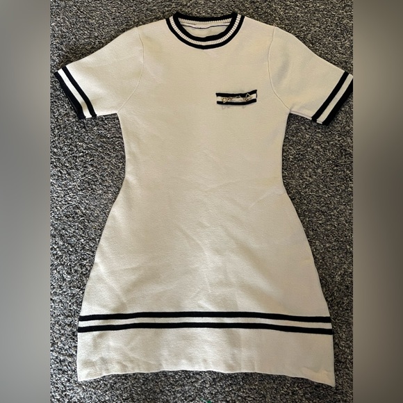 Brigitte Horsenbit-Embelished Knit Mini Dress - Picture 2 of 7